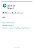 Mark Scheme &lpar;Results&rpar; Summer 2025 - Edexcel GCE Economics A &lpar;8EC0&rpar; Paper 1&NewLine;