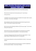 ARRT Practice Questions with correct answers 100&percnt; 2026