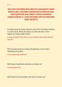 WGU D467 EXPLORING DATA OBJECTIVE ASSESSMENT EXAMS &NewLine;NEWEST 2026 &vert; DIFFERENT VERSIONS WITH COMPLETE REAL &NewLine;EXAM QUESTIONS AND CORRECT VERIFIED ANSWERS&sol; &NewLine;ALREADY GRADED A&plus;&vert; D467 EXPLORING DATA OA EXAM PREP &NewLine;&lpar;MOST RECENT&excl;&excl;&rpar;