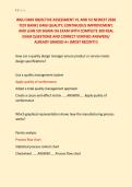 WGU D469 OBJECTIVE ASSESSMENT V1 AND V2 NEWEST 2026 &NewLine;TEST BANK&vert; D469 QUALITY&comma; CONTINUOUS IMPROVEMENT&comma; &NewLine;AND LEAN SIX SIGMA OA EXAM WITH COMPLETE 300 REAL &NewLine;EXAM QUESTIONS AND CORRECT VERIFIED ANSWERS&sol; &NewLine;ALREADY GRADED A&plus; &lpar;MOST RECENT&excl;&excl;&rpar; 