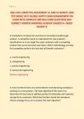 WGU D471 OBJECTIVE ASSESSMENT V1 AND V2 NEWEST 2026 &NewLine;TEST BANK&vert; D417 GLOBAL SUPPLY CHAIN MANAGEMENT OA &NewLine;EXAM WITH COMPLETE 300 REAL EXAM QUESTIONS AND &NewLine;CORRECT VERIFIED ANSWERS&sol; ALREADY GRADED A&plus; &lpar;MOST &NewLine;RECENT&excl;&excl;&rpar;