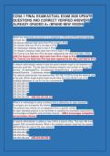 CCNA 1 FINAL EXAM&sol;ACTUAL EXAM 2026 UPDATE&NewLine;QUESTIONS AND CORRECT VERIFIED ANSWERS&NewLine;ALREADY GRADED A&plus; &lpar;BRAND NEW VISION&rpar;