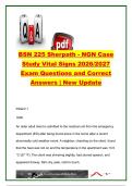 BSN 225 Sherpath NGN Case Study Vital Signs 2026&sol;2027 &vert; Hypothermia&comma; Hypertension & Nursing Clinical Judgment &vert; Questions & Answers