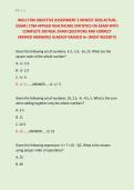 WGU C784 OBJECTIVE ASSESSMENT 2 NEWEST 2026 ACTUAL &NewLine;EXAM&vert; C784 APPLIED HEALTHCARE STATISTICS OA EXAM WITH &NewLine;COMPLETE 200 REAL EXAM QUESTIONS AND CORRECT &NewLine;VERIFIED ANSWERS&sol; ALREADY GRADED A&plus; &lpar;MOST RECENT&excl;&excl;&rpar; 