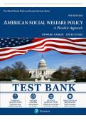 Test Bank For American Social Welfare Policy&colon; A Pluralist Approach 9th Edition Howard Karger&comma; All Chapters 1-19&NewLine;