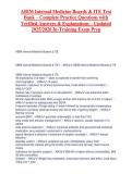 ABIM Internal Medicine Boards & ITE Test &NewLine;Bank &ndash; Complete Practice Questions with &NewLine;Verified Answers & Explanations &ndash; Updated &NewLine;2025&sol;2026 In-Training Exam Prep