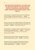 WGU D402 OBJECTIVE ASSESSMENT V1 & V2 NEWEST 2026 &NewLine;TEST BANK&vert; D402 COMMUNITY AND PUBLIC HEALTH OA &NewLine;EXAM WITH COMPLETE REAL EXAM QUESTIONS AND &NewLine;CORRECT VERIFIED ANSWERS&sol; ALREADY GRADED A&plus; &lpar;MOST &NewLine;RECENT&excl;&excl;&rpar; 
