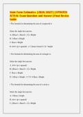 State Farm Estimatics &lbrack;2026&sol;2027&rsqb; &vert; UPDATED&NewLine;ACTUAL Exam Question and Answer &vert; Final Review&NewLine;Guide