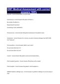 EMT Medical Assessment with correct answers 100&percnt;