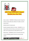 LEO Final Exam 2026&sol;2027 &vert; 400&plus; Questions & Answers &vert; Patrol&comma; Traffic Stops&comma; Domestic Violence&comma; Search & Seizure&comma; K-9 & Officer Safety &vert; Utah Law Enforcement