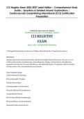 CCI Registry Exam 2026&sol;2027 Latest Edition &vert; Comprehensive Study Guide &vert; Questions & Detailed Answer Explanations &vert; Cardiovascular Credentialing International &lpar;CCI&rpar; Certification Preparation
