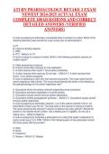 ATI RN Pharmacology Retake 2 Exam 2024&ndash;2025 &vert; Complete Study Guide&comma; 100 Practice Questions & Detailed Answers