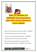 NSG 317 Modules 6&ndash;8 Exam 2026&sol;2027 &vert; 100&plus; Questions & Answers &vert; Pediatric GI&comma; Renal&comma; Hematology&comma; Oncology & Diabetes