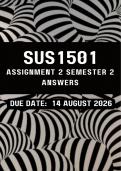 SUS1501 Assignment 2 Semester &lbrace;Complete Answers&rcub; &lpar;DUE DATE&colon; 14 AUGUST 2026