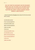 WGU C857 OBJECTIVE ASSESSMENT AND PRE ASSESSMENT &NewLine;NEWEST 2026&sol; 2027 TEST BANK&vert; C857 SOFTWARE QUALITY &NewLine;ASSURANCE OA & PA TEST BANK WITH 500 REAL EXAM &NewLine;QUESTIONS AND CORRECT VERIFIED ANSWERS&sol; ALREADY &NewLine;GRADED A&plus; &lpar;MOST RECENT&excl;&excl;&rpar;