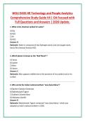 WGU D435 HR Technology and People Analytics &NewLine;Comprehensive Study Guide V4 &vert; OA Focused with &NewLine;Full Questions and Answers &vert; 2026 Update&period;