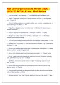 MSF Course Question and Answer &lbrack;2026&rsqb; &vert;&NewLine;UPDATED ACTUAL Exam &vert; Final Review