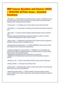 MSF Course Question and Answer &lbrack;2026&rsqb;&NewLine;&vert; UPDATED ACTUAL Exam &vert; Detailed&NewLine;Solutions