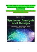 Systems Analysis and Design 8th Edition by Dennis&comma; Wixom & Roth &vert; Complete Solution Manual&colon; Comprehensive Answers&comma; Detailed Explanations & Expert Study Guide
