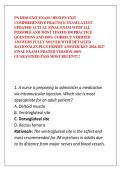 PN HESI EXIT EXAM &sol; HESI PN EXIT COMPREHENSIVE PRACTICE EXAM LATEST UPDATED ACTUAL FINAL EXAM WITH ALL POSSIBLE AND MOST TESTED 100 PRACTICE QUESTIONS AND 100&percnt; CORRECT VERIFIED ANSWERS FULLY SOLVED WITH DETAILED RATIONALES PLUS EXPERT ANSWER KEY 2026-2027