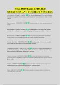 WGU D669 Exam UPDATED &NewLine;QUESTIONS AND CORRECT ANSWERS