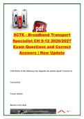 SCTE BROADBAND TRANSPORT SPECIALIST EXAM COMPLETE PACKAGE DEAL