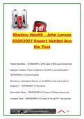 Shadow Health John Larsen 2026&sol;2027 &vert; 20&plus; Questions & Answers &vert; Medication Safety&comma; Lisinopril&comma; Atorvastatin&comma; Warfarin & Patient Teaching &vert; Shadow Health