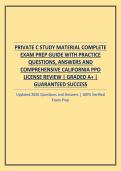 PRIVATE PATROL OPERATOR STUDY MATERIAL COMPLETE EXAM PREP GUIDE WITH PRACTICE QUESTIONS&comma; ANSWERS AND COMPREHENSIVE CALIFORNIA PPO LICENSE REVIEW