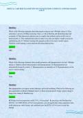 CRITICAL CARE HESI EXAM REVIEW SOLVED QUESTIONS COMPLETE ANSWERS GRADED A