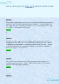 CRITICAL CARE NURSING 3 EXAM REVIEW SOLVED QUESTIONS COMPLETE ANSWERS GRADED A