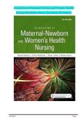 TEXT BANK FOR Foundations of Maternal-Newborn and Women's Health &NewLine;Nursing 8th Edition Murray 