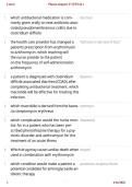 Pharm Chapter 27 Final Review &vert; Pharmacology Questions&comma; Answers & Nursing Study Guide