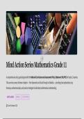 Grade 11 Mathematics Mind Action Series Summary