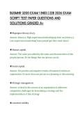 BUSMHR 3200 EXAM 1 INKS &vert; 228 2026 EXAM&NewLine;SCRIPT TEST PAPER QUESTIONS AND&NewLine;SOLUTIONS GRADED A&plus;