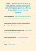 Florida- Review &lpar;New 2026 2027 Update&rpar; Questions & Answers -Grade A- 100- Correct &lpar;Verified Solutions&rpar;&period;