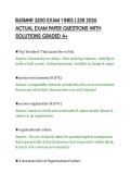 BUSMHR 3200 EXAM 1 INKS &vert; 228 2026&NewLine;ACTUAL EXAM PAPER QUESTIONS WITH&NewLine;SOLUTIONS GRADED A&plus;
