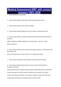 Medical Assessment EMT with correct answers 100&percnt; 2026