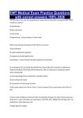 EMT Medical Exam Practice Questions with correct answers 100&percnt; 2026