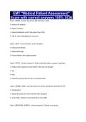 EMT "Medical Patient Assessment" Exam with correct answers 100&percnt; 2026