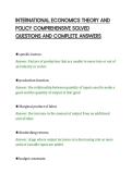 INTERNATIONAL ECONOMICS THEORY AND&NewLine;POLICY COMPREHENSIVE SOLVED&NewLine;QUESTIONS AND COMPLETE ANSWERS&NewLine;