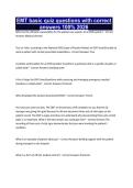 EMT basic quiz questions with correct answers 100&percnt; 2026