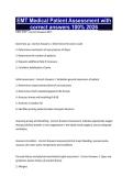 EMT Medical Patient Assessment with correct answers 100&percnt; 2026