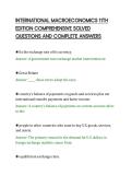 INTERNATIONAL MACROECONOMICS 11TH&NewLine;EDITION COMPREHENSIVE SOLVED&NewLine;QUESTIONS AND COMPLETE ANSWERS&NewLine;