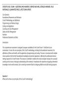 CROSSFIT LEVEL 1 EXAM &ndash; QUESTIONS AND ANSWERS &vert; VERIFIED AND WELL DETAILED ANSWERS &vert; PLUS&NewLine;RATIONALES &vert; GUARANTEED PASS &vert; LATEST EXAM UPDATE