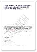 NR 667 CEA EXAM 2026 TEST BANK EXAM PREP QUESTIONS AND CORRECT ANSWERS &lpar;100&percnt; CORRECT VERIFIED ANSWERS&rpar; 