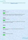 CSLB B LICENSE GENERAL CONTRACTOR FINAL PAPER EXAM QUESTIONS ACCURATE ANSWERS