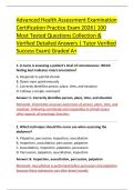 Advanced Health Assessment Examination &NewLine;Certification Practice Exam 2026&vert; 100 &NewLine;Most Tested Questions Collection & &NewLine;Verified Detailed Answers &vert; Tutor Verified &NewLine;Success Exam&rpar; Graded A&plus; 