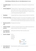 Critical Thinking NUR 200 Hondros Exam 1 Study Guide & Practice Questions