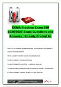 CCMA Practice Exam 180 2026&sol;2027 &ndash; 180 Questions & Answers&comma; Clinical Procedures&comma; EKG&comma; Pharmacology&comma; ICD-10 & CPT Coding &ndash; NHA