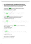 ACNN Exam Bank 2026&sol;2027 &vert; Verified Questions & Answers &vert; ANCC &NewLine;Nurse Practitioner Certification Study Guide &vert; Advanced Pharmacology&comma; &NewLine;Clinical Practice&comma; Primary Care & Board Review &vert; Graded A&plus; 
